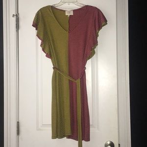 Anthropologie Ella Mara Flutter Sleeve Dress